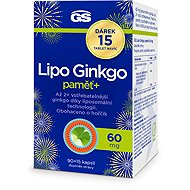 GS Lipo Ginkgo paměť+ 60 mg , 90+15 kapslí - Ginkgo Biloba