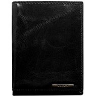 Cedar black leather without fastening - Wallet
