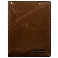 Cedar brown leather without fastening - Wallet