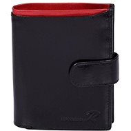 Cedar black-red leather with buckle - Wallet