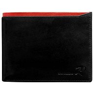 Cedar black horizontal open with red insert - Wallet