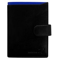 Cedar leather with blue insert - Wallet