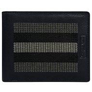 Cedar dark blue leather with grey stitching - Wallet