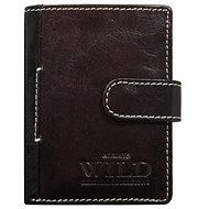 Cedar vertical brown with flap - Wallet