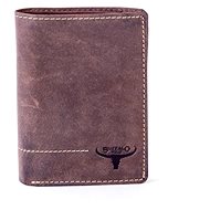 Buffalo brown leather with contrast stitching - Wallet