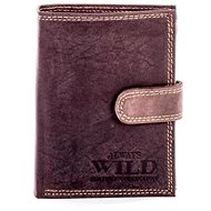 Buffalo brown leather with horizontal embossing - Wallet