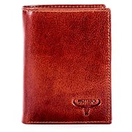 Buffalo brown leather with embossing - Wallet