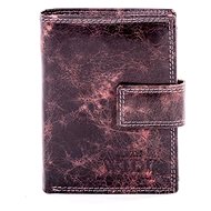 Wild genuine leather in brown shade - Wallet