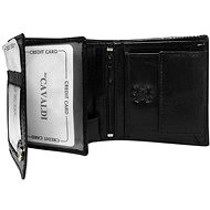 Cedar black small leather without clasp - Wallet