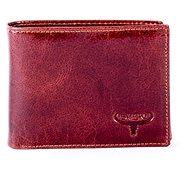 Buffalo brown genuine leather with embossing - Wallet