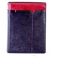 Wild black burgundy with decorative trim - Wallet