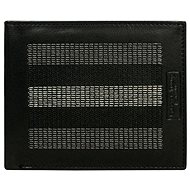 Cedar black leather with grey stitching - Wallet