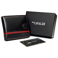 Cavaldi black and red leather - Wallet