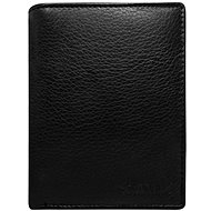 Cedar Men's open leather wallet black - Wallet