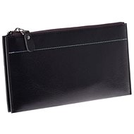 Cedar with long zipper Terry black - Wallet