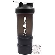 GymBeam Blend Bottle Black White 450 ml + zásobník - Shaker