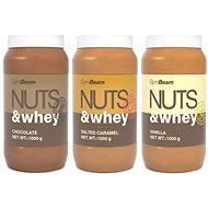 GymBeam Protein Peanut Butter, Nuts & Whey, 1000g - Nut Butter