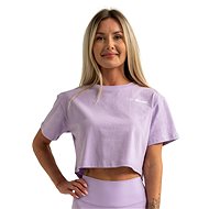 GymBeam Women's Cropped Limitless Lavender S - T-Shirt