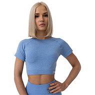 GymBeam Women's FLO Crop Top Blue XL - T-Shirt