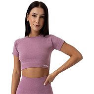 GymBeam Women's FLO Crop Top Violet XL - T-Shirt