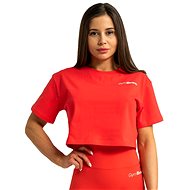 GymBeam Women's Cropped T-shirt Limitless Hot Red XL - T-Shirt