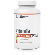 GymBeam D3+K1+K2-vitamin Forte 120 kapszula - Vitamin