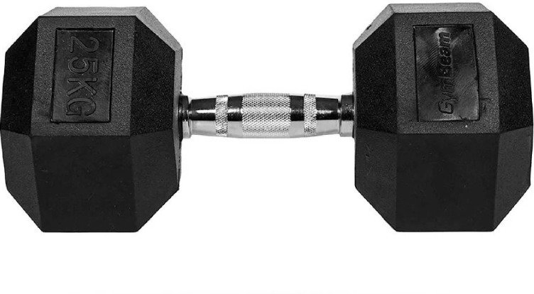 GymBeam Hexagonal Single Handle 25 kg - Dumbell