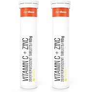 GymBeam Vitamin C + Zinc Sparkling Citrus Fruit 2 × 20 tablets - Vitamin C