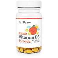 GymBeam Vitamin D3, sucking tablets for children orange 120 tablets - Vitamin D3