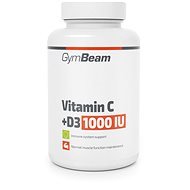 GymBeam Vitamín C + D3 1000 IU, 90 tab. - C-vitamin