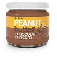 GymBeam Peanut butter with chocolate and biscuits 340 g - Nut Butter
