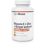 GymBeam Vitamín C + Zinok + extrakt zo zázvoru 90 tabliet - Vitamín C