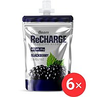 GymBeam ReCharge Gel 6× 75 g, blackberry - Energetický gél