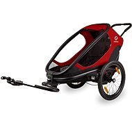 HAMAX Outback One - single-seater wheelchair + pushchair set - Red/Black, reclining - Bike Trolley