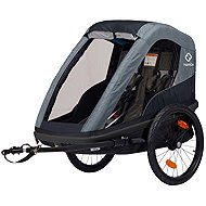 HAMAX Avenida One incl. shoulder + stroller set blue, sprung - Child Bicycle Trailer
