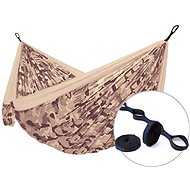 Hammock, Hammock for two Camping camo Sahara + Slap strap (SET) - Hammock