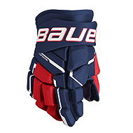 Bauer Supreme M5Pro S23 INT Intermediate, dark blue-red-white, BA25 - Hockey Gloves
