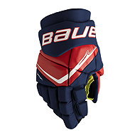 Bauer Vapor Fly40 S25 JR dark blue-red-white, Junior, 10", BA25 - Hockey Gloves