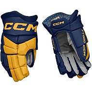 CCM Jetspeed FT880 JR dark blue-yellow, Junior, CCM25 - Hockey Gloves