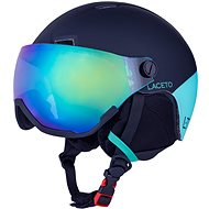 LACETO Ski Helmet TEMPESTA BLACK - TURQUOISE S - Ski Helmet