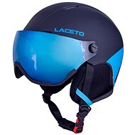LACETO Ski Helmet Tempesta Black-Blue L - Ski Helmet