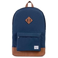 Herschel Heritage Navy / Tan Synthetic Leather - City Backpack