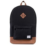 Herschel Heritage Black / Tan Synthetic Leather - City Backpack