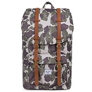 Herschel Little America Frog Camo / Tan Synthetic Leather - City Backpack