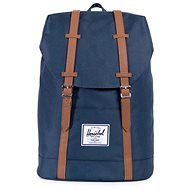Herschel Retreat Navy / Tan Synthetic Leather - City Backpack