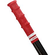 RocketGrip Tip Rubber Ultra Grip red-white, Intermediate-HS25 - Hockey Stick Butt End