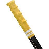 RocketGrip Tip Rubber Ultra Grip yellow-white, Intermediate-HS25 - Hockey Stick Butt End