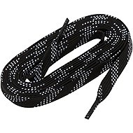 Winnwell Waxed shoelaces black, 130", WW24 - Shoe Laces