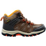 Hi-Tec Kaori Mid Wp Jr, Brown/Dark Brown/Orange - Trekking Shoes