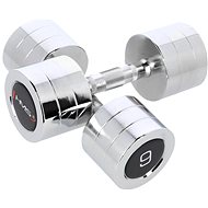 Chrome plated dumbbells HMS CHD09 2 x 9 kg - Dumbell